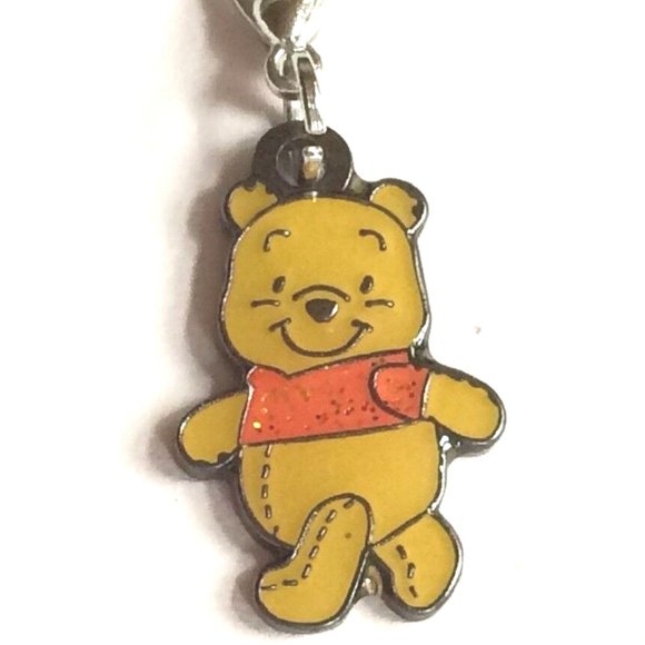 Vintage Disney Winnie the Pooh Charm Zipper Pull Clip On For Bracelet Purse - Picture 8 of 10